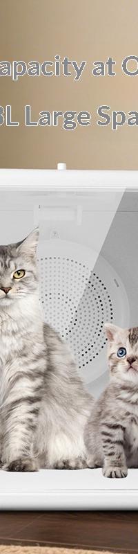 Whisper-Quiet Pet Drying Box for Cats & Small Dogs — side view