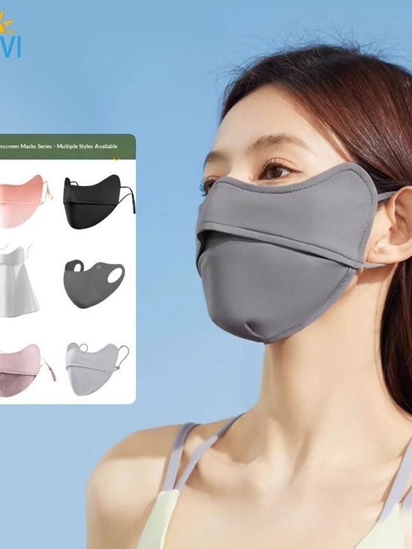 Ice-Silk UV Face Mask for Women — Cool, Breathable Sun Shield