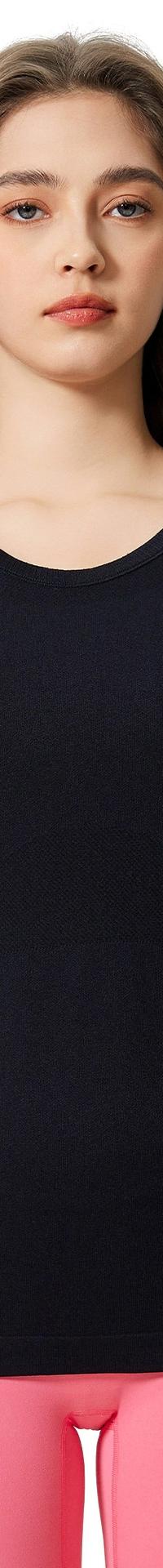 Women's Breathable Slim-Fit Tee for Running & Yoga — top view