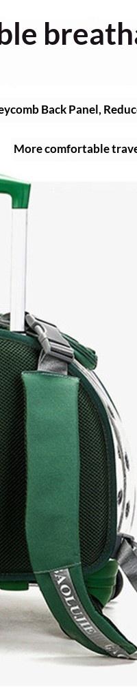 Space Capsule Rolling Carrier for Small Dogs & Cats — side view