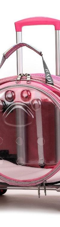 Space Capsule Rolling Carrier for Small Dogs & Cats — detail view