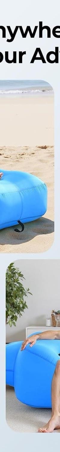 AeroLounge Go Air Lounger — Inflates in 20 Seconds, No Pump — top view