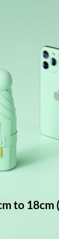 Capsule UPF50+ Umbrella for Sun and Rain, Folds to Your Palm — detail view