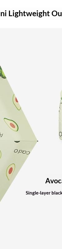 Capsule UPF50+ Umbrella for Sun and Rain, Folds to Your Palm — in use