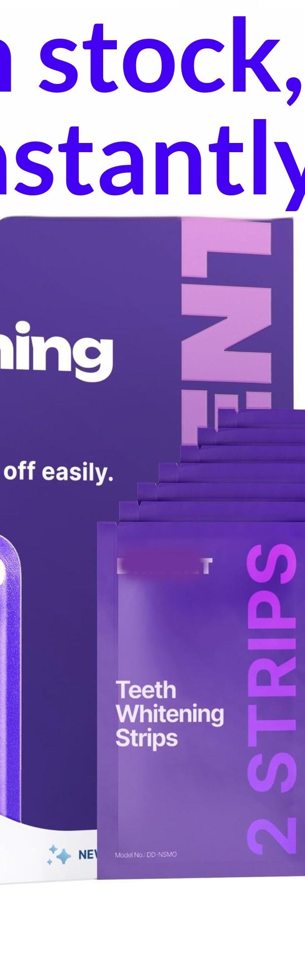 Dr Dent Purple Whitening Strips for Brighter, Enamel-Safe Teeth