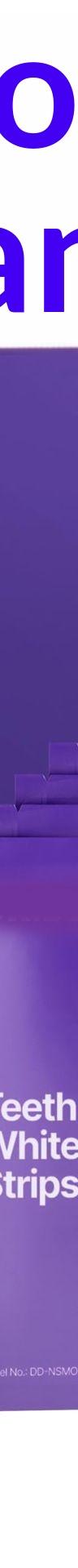 Dr Dent Purple Whitening Strips for Brighter, Enamel-Safe Teeth