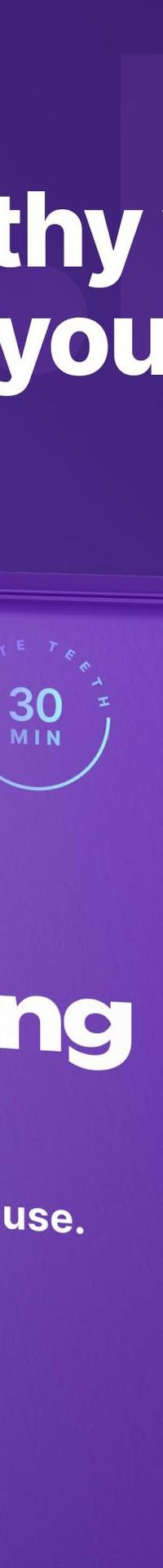 Dr Dent Purple Whitening Strips for Brighter, Enamel-Safe Teeth — side view