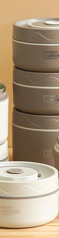 304 Stainless Steel Lunch Box That Keeps Meals Hot for Hours — side view