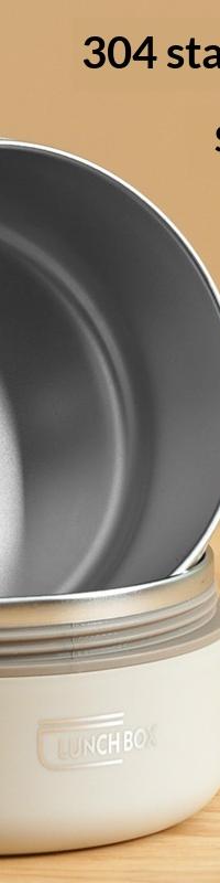 304 Stainless Steel Lunch Box That Keeps Meals Hot for Hours — in use