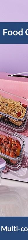 Leakproof Glass Meal-Prep Containers, 3-Piece Set