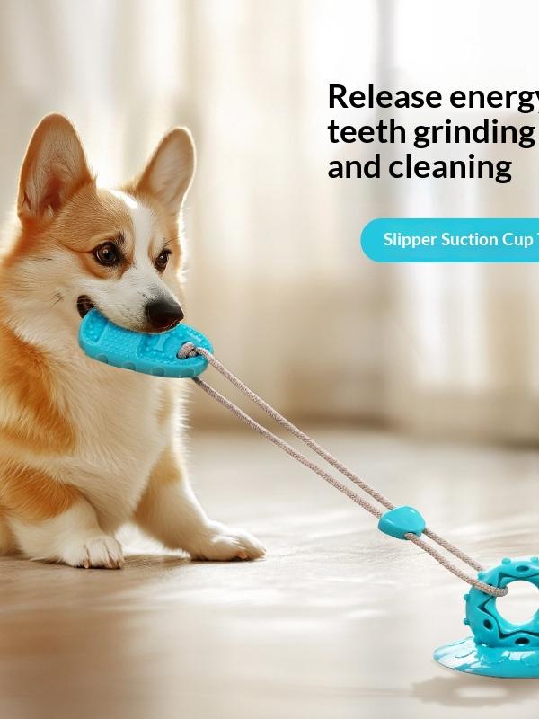 Stick-Down Suction Dog Chew Toy with Treat Dispenser