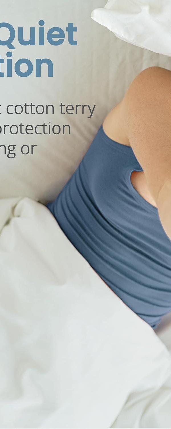 SleepGuard Cotton Mattress Protector That Stays Cool & Dry