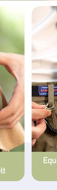CoolBelt Pro Wearable Fan That Cools and Charges Hands-Free — in use