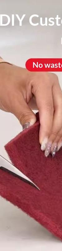 Diamond-Grit Scouring Pad for Baked-On Grease & Rust — side view