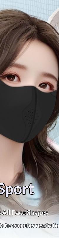 Breathable UPF50 Sun Mask for Runs, Rides and Beach Days — side view
