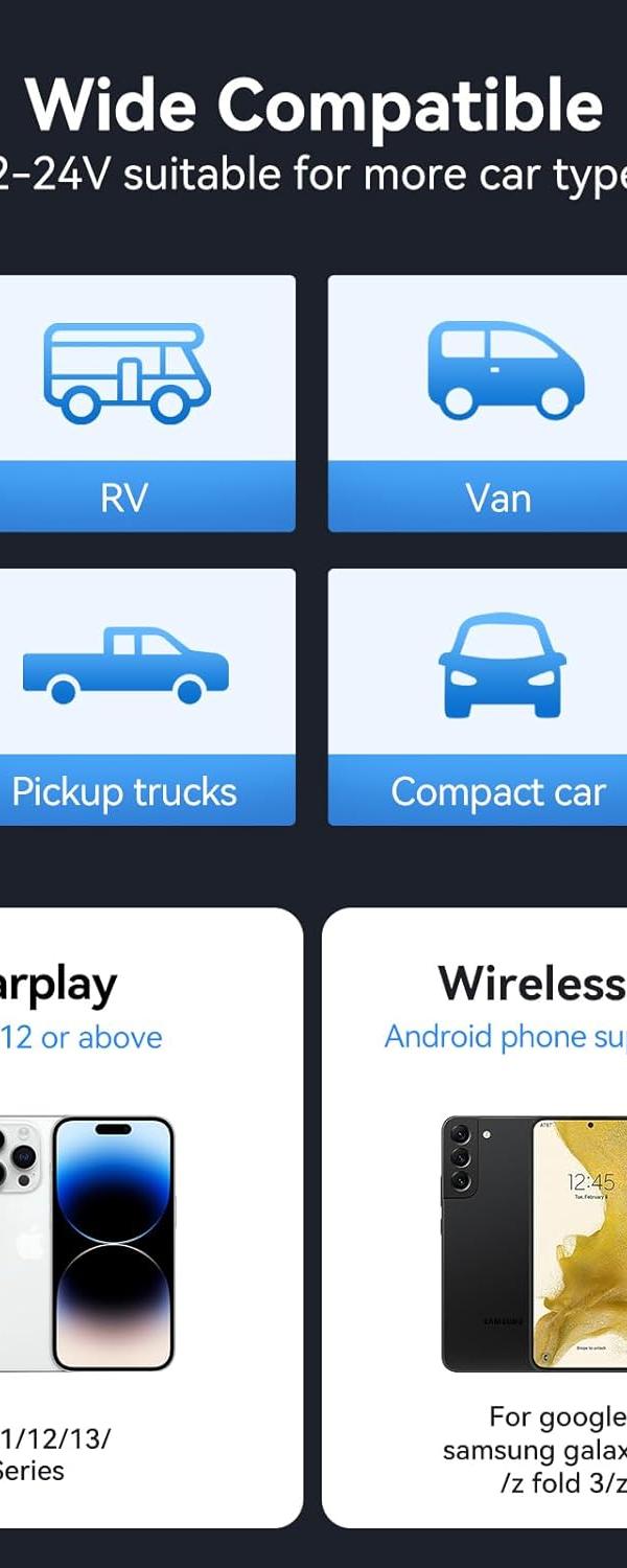 Carvera 10.26" CarPlay Display + 4K Dual Dash Cam