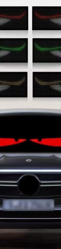 GlowPanel X — スマートリモコン付き カー LED ディスプレイ — 側面