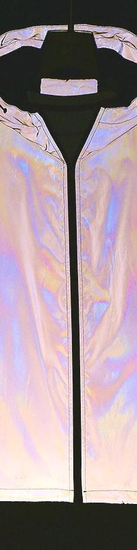 Chromashift Color-Shift Windbreaker for Night Runs & Rides — in use