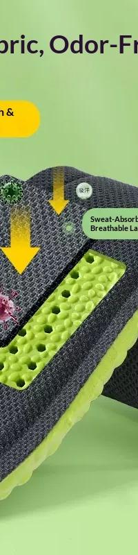 Anti-Odor Cushioned Insoles for All-Day Fresh, Comfy Feet — side view