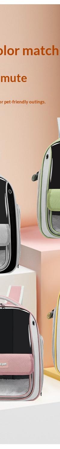 Bubble-View Pet Backpack for Cats & Small Dogs — in use
