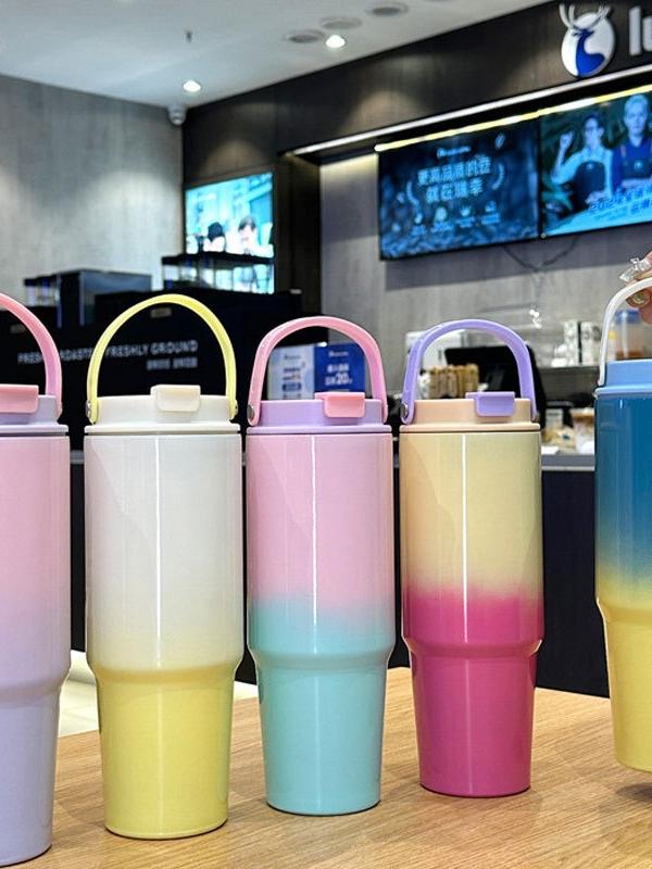 30oz Insulated Gradient Tumbler With Handle for the Car