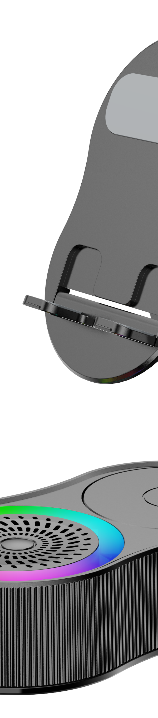 SonicDrop Dock: Drop Your Phone, It Plays & Charges