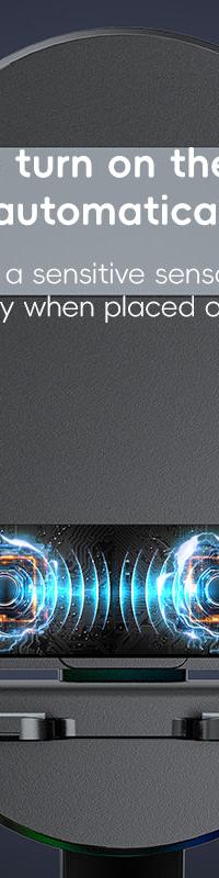 SonicDrop Dock: Drop Your Phone, It Plays & Charges — top view