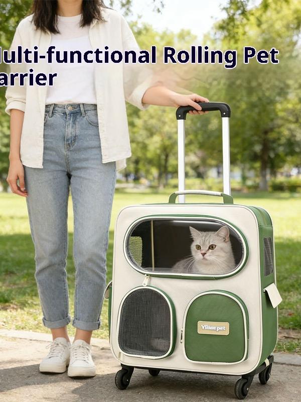Wheeled Cat Carrier Backpack for Stress-Free Travel