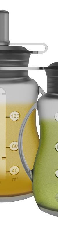 Squeeze-to-Spoon Baby Food Feeder for Mess-Free Meals — top view