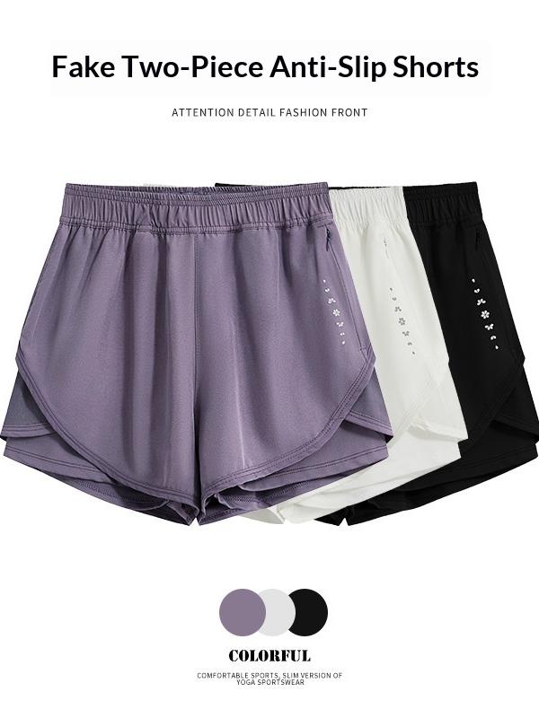 Quick-Dry Women's Yoga Set: Breathable Top & Shorts