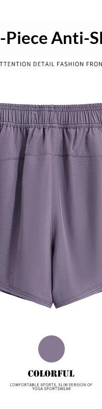 Quick-Dry Women's Yoga Set: Breathable Top & Shorts — side view