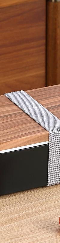 Stackable Wood-Grain Lunch Box for Fresh Meal Prep — side view